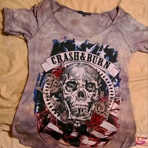 Crash and burn shirt